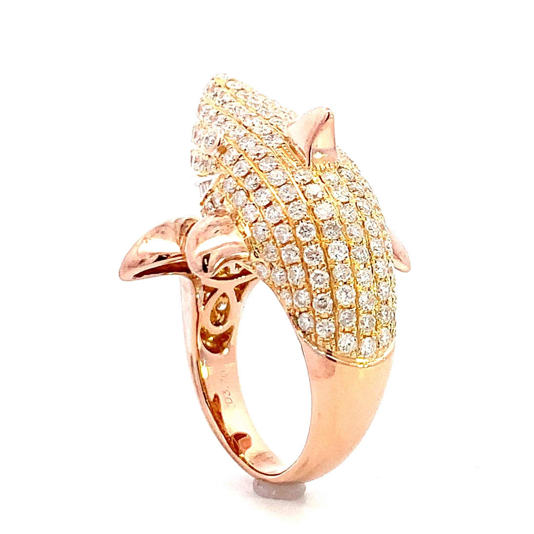 サメ　シャーク　ゴールド　ダイヤモンド　リング　K18