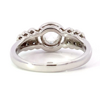 ローズカット　リング　ホワイトゴールド  K18WG