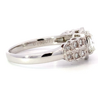 ローズカット　リング　ホワイトゴールド  K18WG