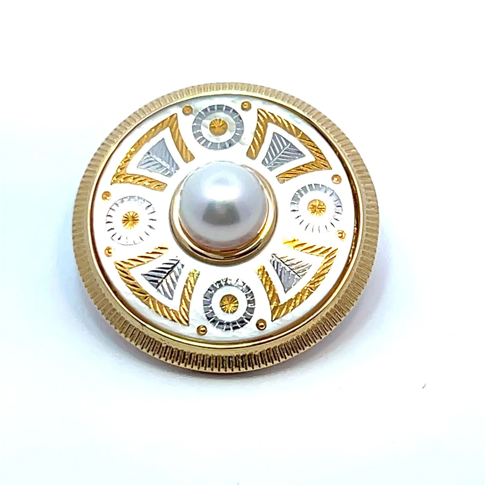 MIKIMOTO　ピクウェ　ブローチ　ゴールド　K18