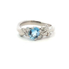 アクアマリン　リング　プラチナ　PT900