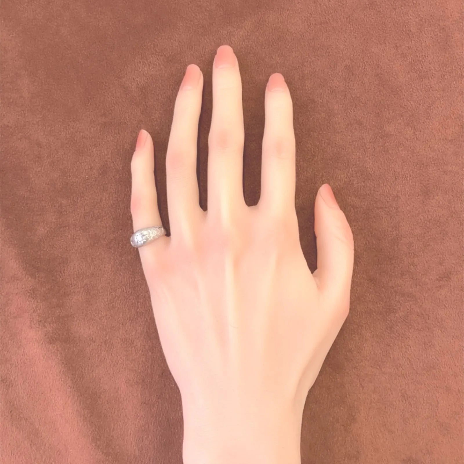 プラチナ　リング　PT900　かまぼこ