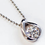 0.570ct ダイヤモンド ネックレス プラチナ Pt900/850
