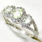 訳アリ 稀少 　ハイアライト（蛍光性を持ったオパール）　プラチナ　リング　Pt900