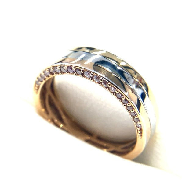 ピンクダイヤ・イエローダイヤ　スリーカラーリング　K18YG/WG/PG