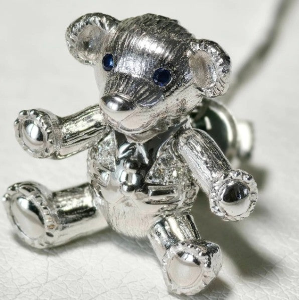 クマちゃん   ホワイトゴールド　ネックレス　K18WG