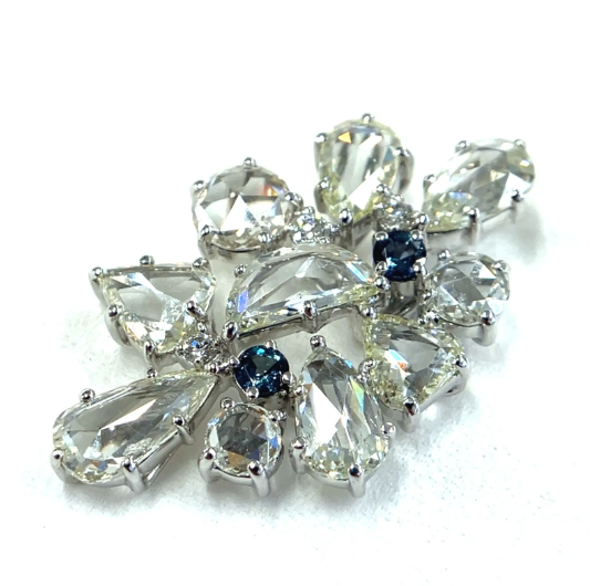 アレキサンドライト　ダイヤモンド　ホワイトゴールド　ペンダントトップ　K18WG