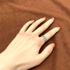 桜　VVS-2   ダイヤモンド　ピンクサファイア　ホワイトゴールド　リング　K18WG