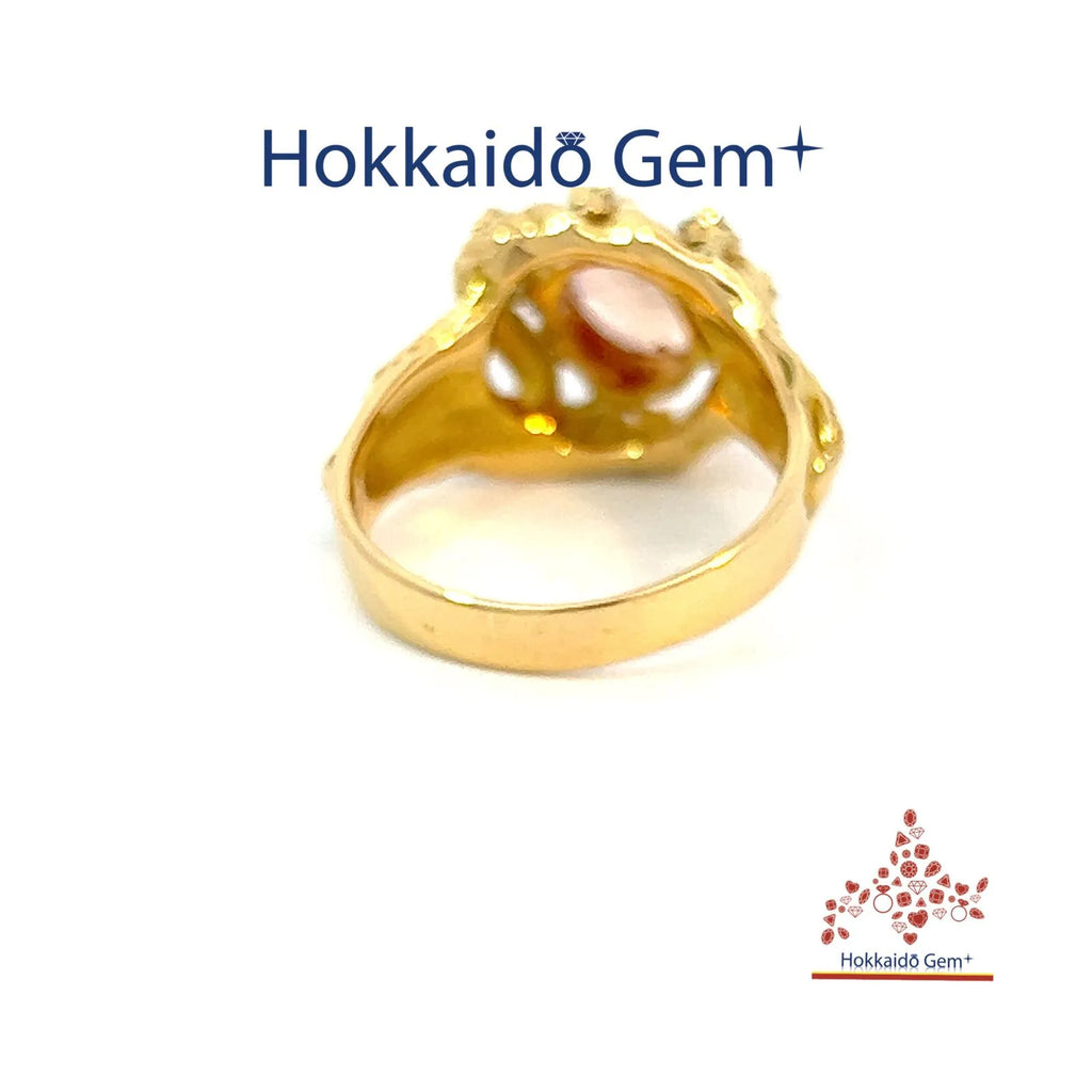 インペリアルトパーズ 　ゴールド　リング　K18