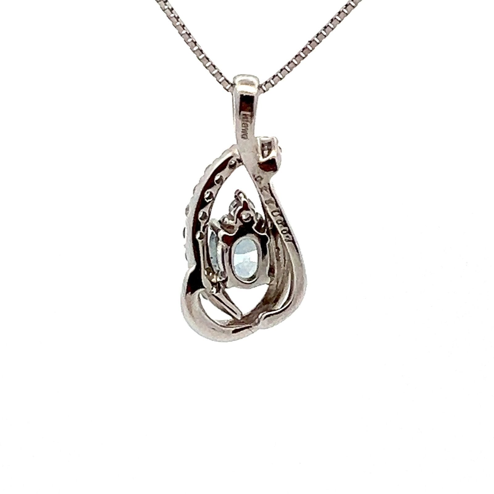 アレキサンドライト　ホワイトゴールド　ネックレス　K18WG