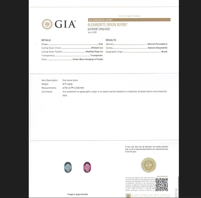 アレキサンドライト　ブラジル産　リング　プラチナ　Pt900