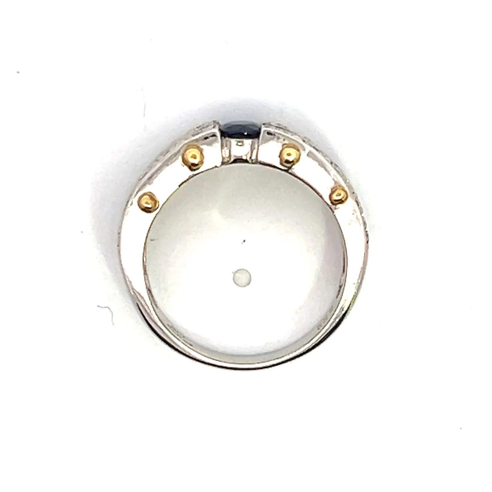 サファイヤ　リング　コンビ   Pt900/K18