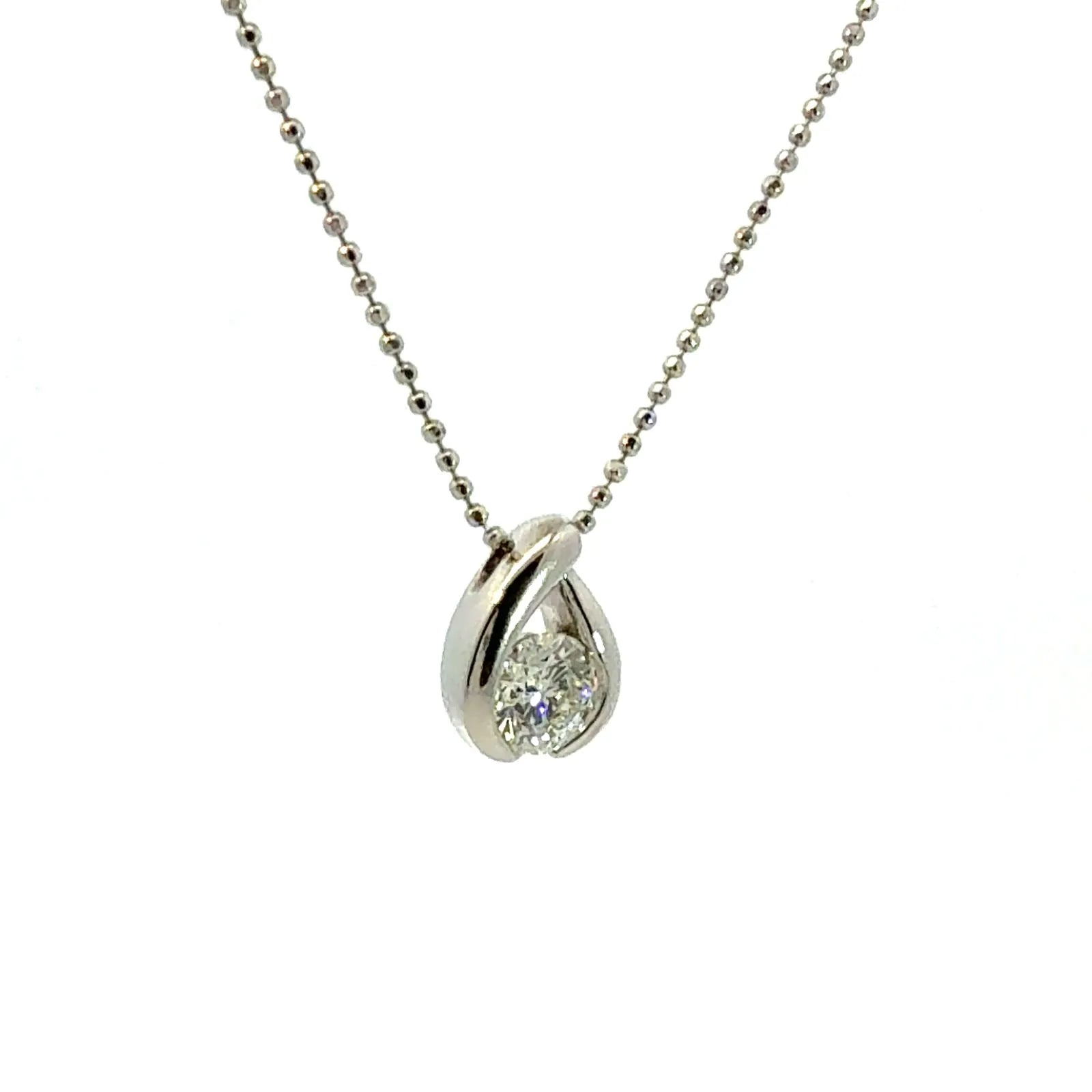0.570ct ダイヤモンド ネックレス プラチナ Pt900/850