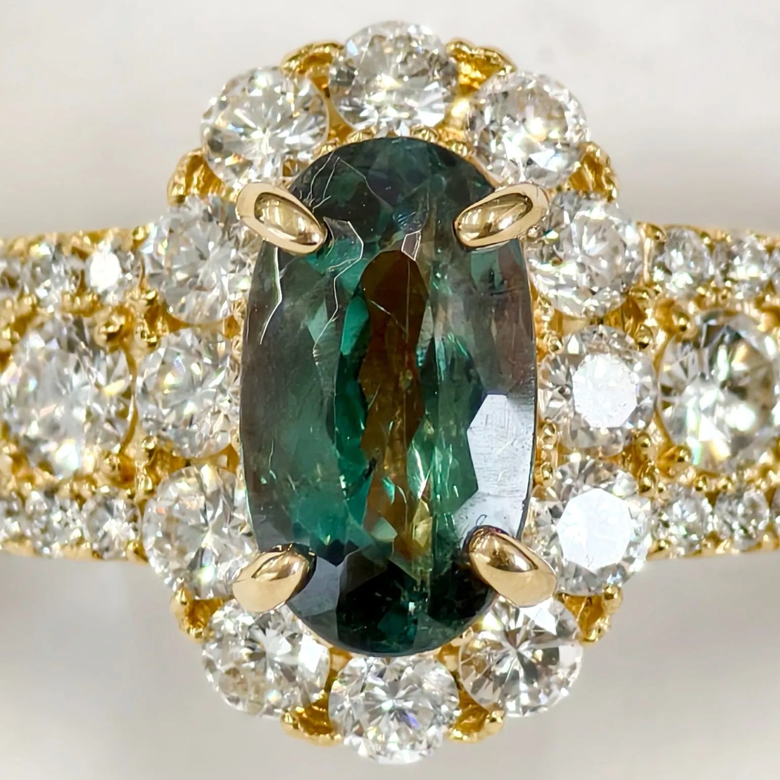 アレキサンドライト　リング　ゴールド　K18