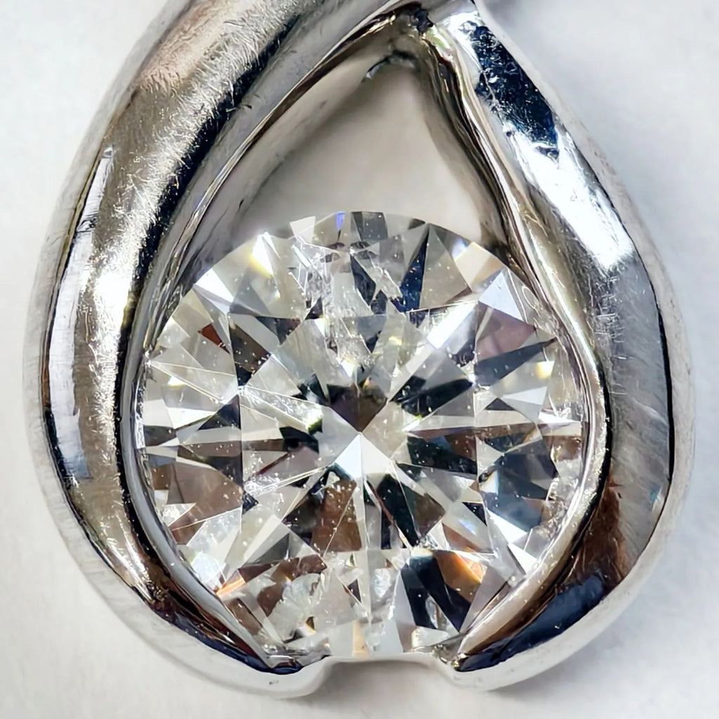 0.570ct ダイヤモンド ネックレス プラチナ Pt900/850