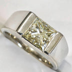 3.011ct　プリンセスカット　ダイヤモンド　リング　プラチナ　Pt900