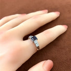 アレキサンドライト　リング　プラチナ　Pt900　鑑別書あり