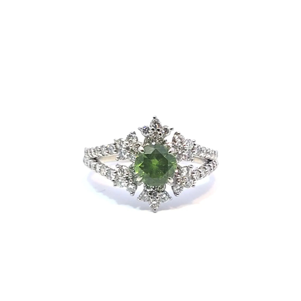 0.970ct  デマントイドガーネット リング プラチナ Pt950