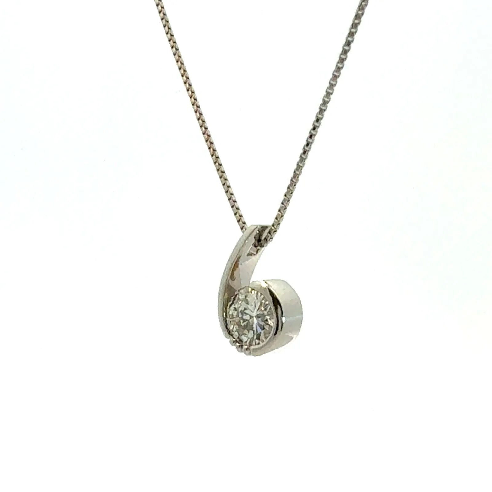 0.620ct ダイヤモンド ネックレス プラチナ Pt900/850