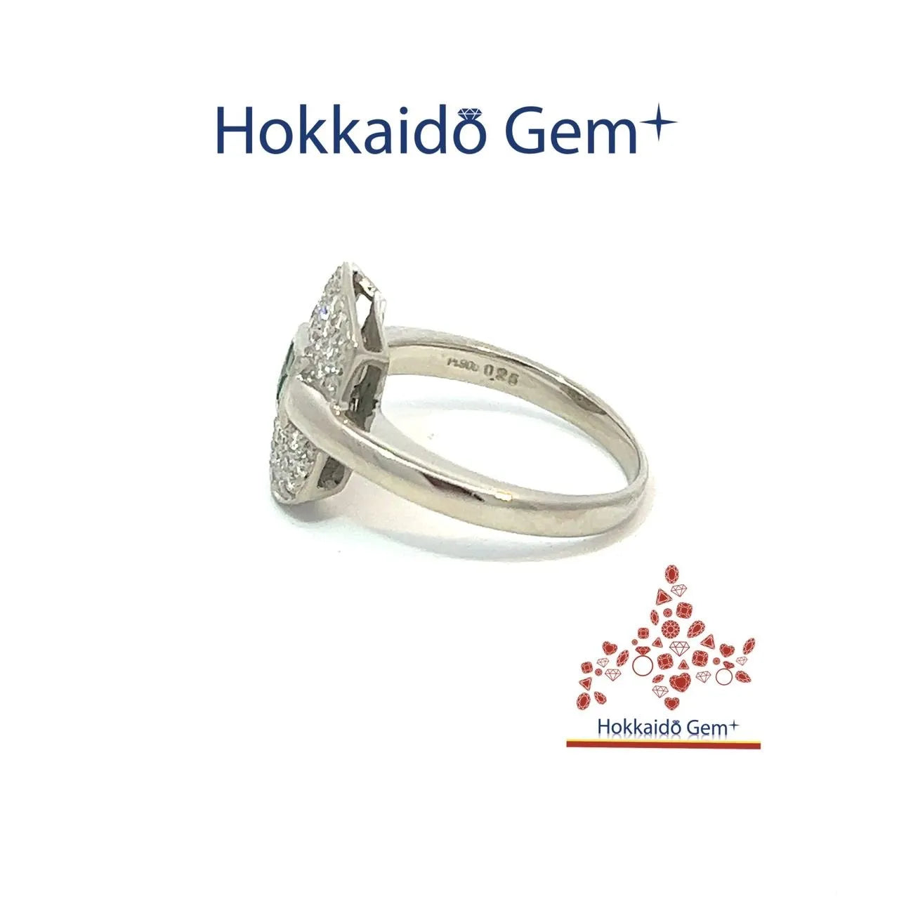 エメラルド ダイヤモンド プラチナ リング Pt900 – Hokkaido Gem エメラルド ダイヤモンド プラチナ リング Pt900 – Hokkaido Gem