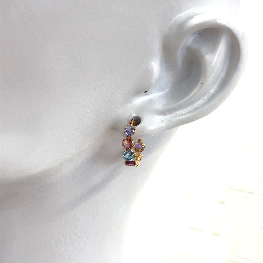 クォーツ　ピアス　K10