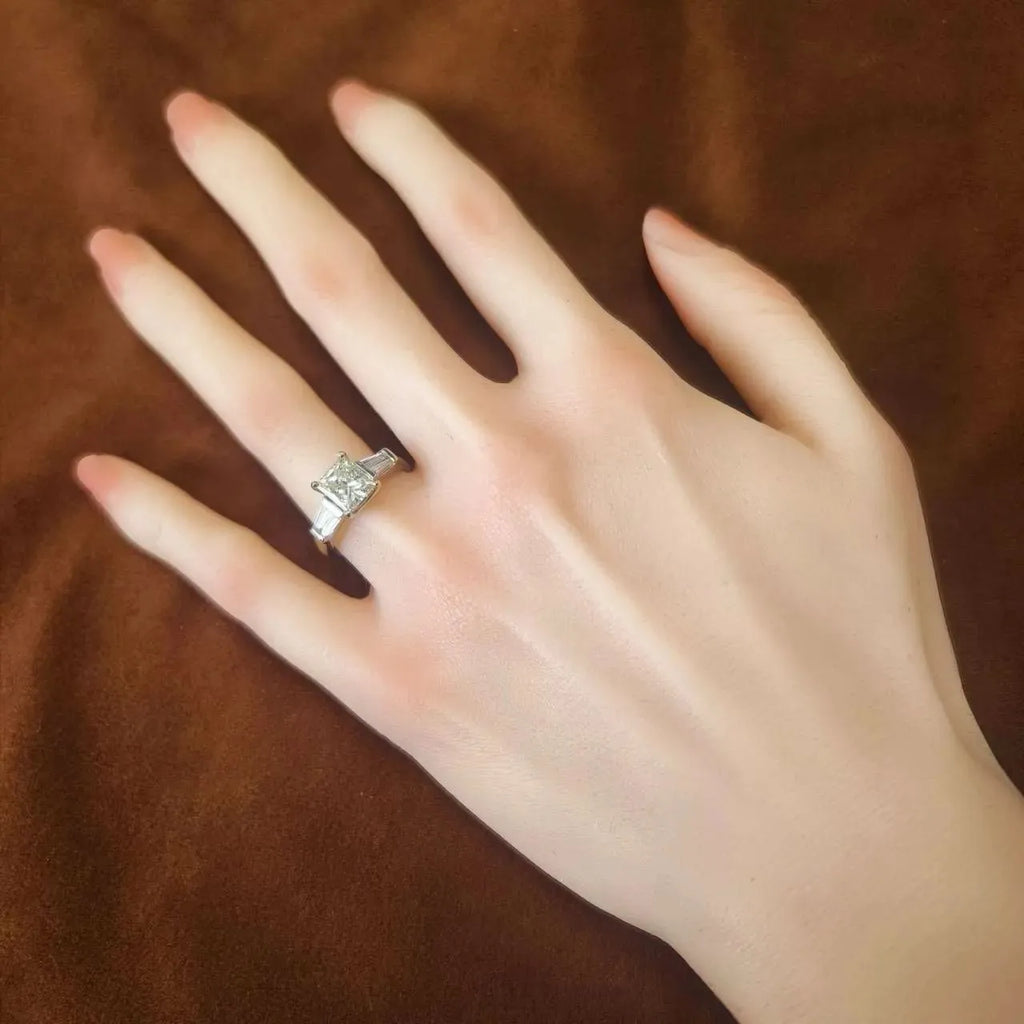 2.109ct　プリンセスカット　ダイヤモンド　リング　プラチナ　Pt900