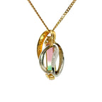 バイカラー トルマリン パーティーカラー ネックレス コンビ K18/Pt900