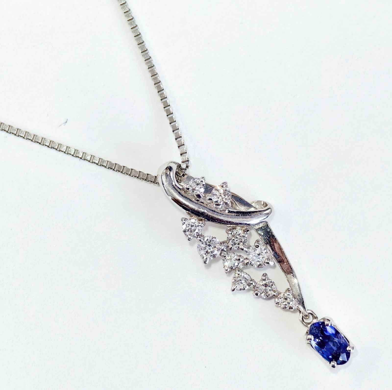 新品　ベニトアイト　ネックレス　プラチナ　Pt900/850
