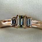 VS2 ダイヤモンド バケットカット リング ゴールド K18