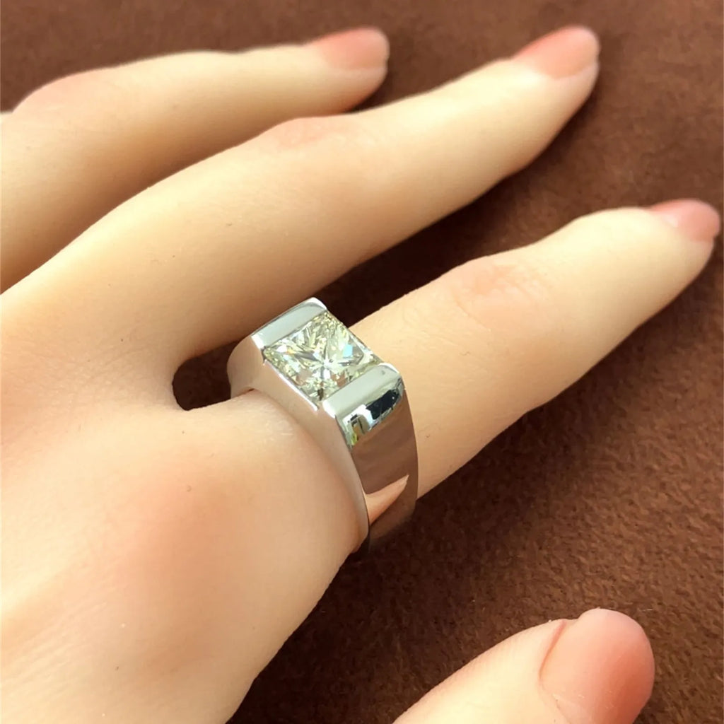 3.011ct　プリンセスカット　ダイヤモンド　リング　プラチナ　Pt900