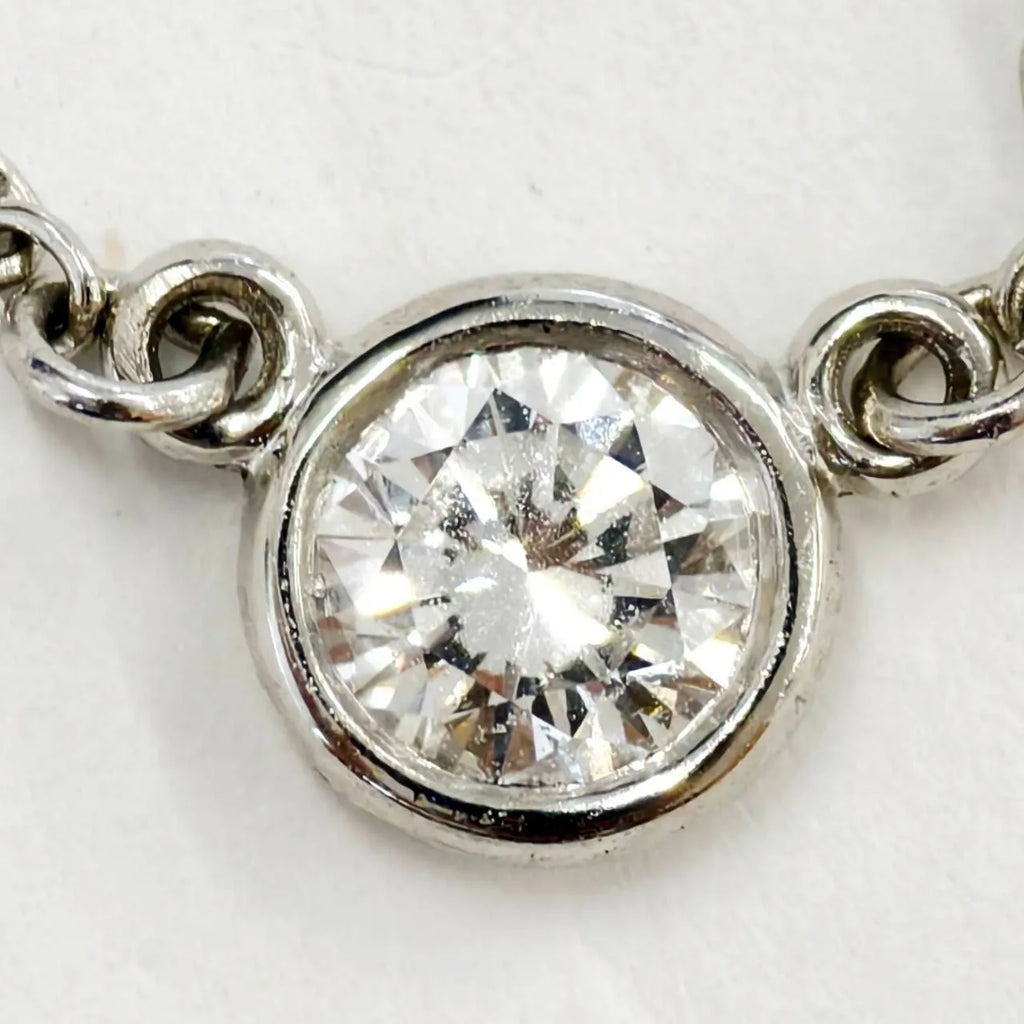 Tiffany&Co. ティファニー バイザヤード ネックレス ダイヤモンド プラチナ  Pt950 エルサペレッティ 4.53mm