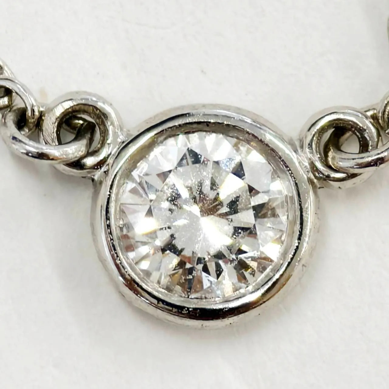 Tiffany&Co. ティファニー バイザヤード ネックレス ダイヤモンド プラチナ  Pt950 エルサペレッティ 4.53mm