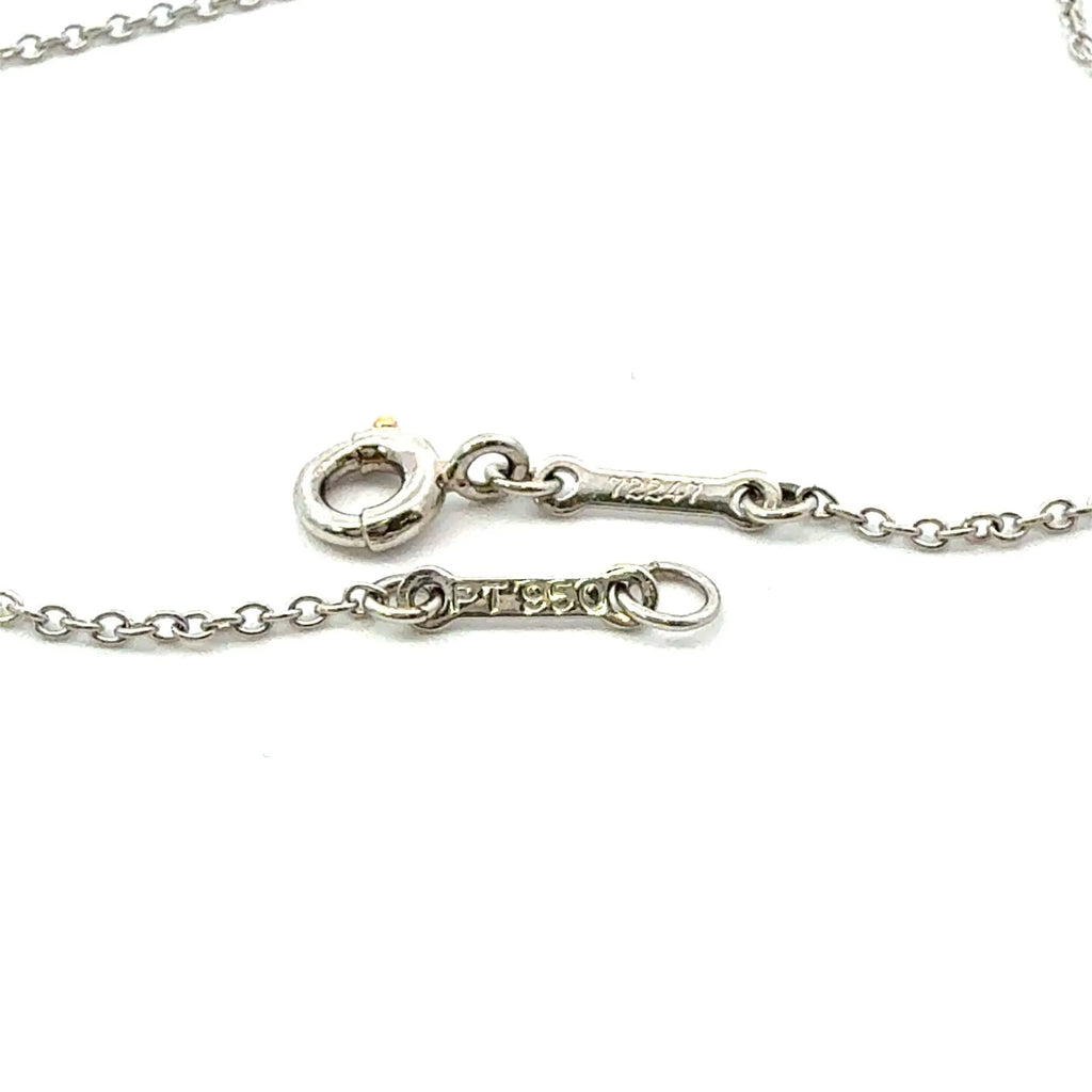 Tiffany&Co. ティファニー バイザヤード ネックレス ダイヤモンド プラチナ  Pt950 エルサペレッティ 4.53mm