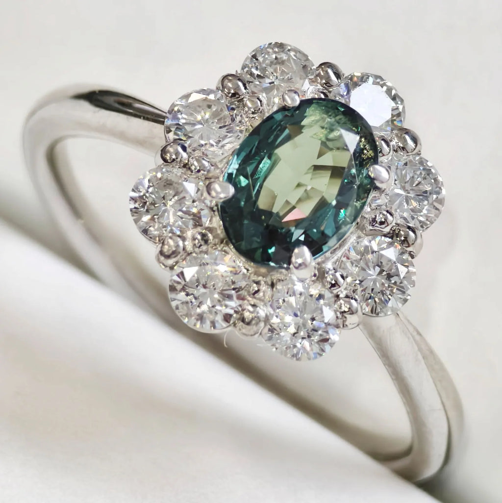 アレキサンドライト　ブラジル産　リング　プラチナ　Pt900