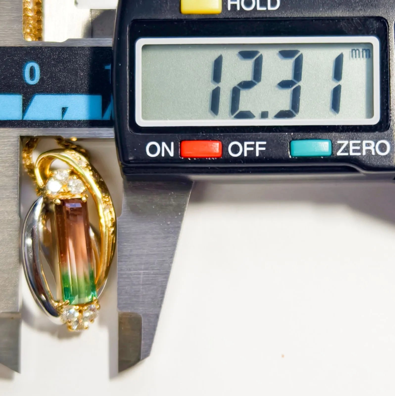 バイカラー トルマリン パーティーカラー ネックレス コンビ K18/Pt900