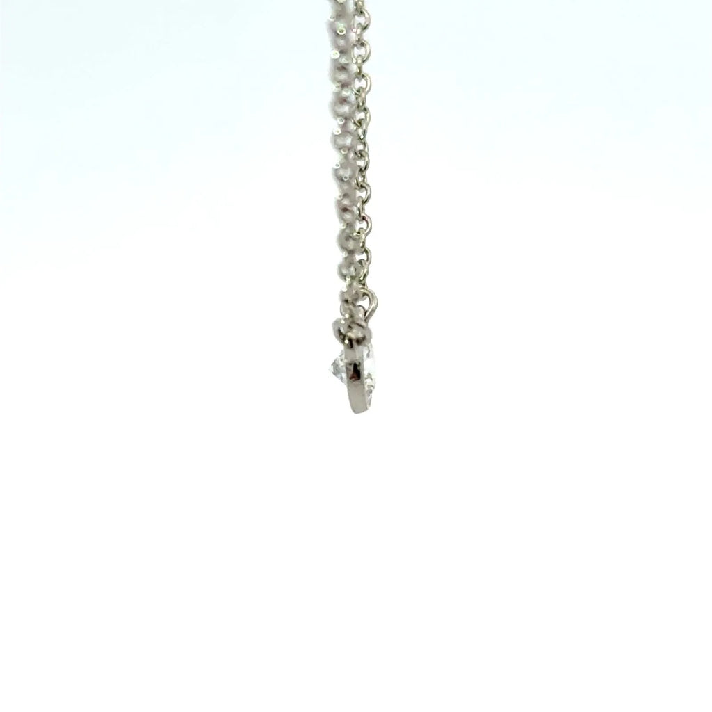 Tiffany&Co. ティファニー バイザヤード ネックレス ダイヤモンド プラチナ  Pt950 エルサペレッティ 4.53mm