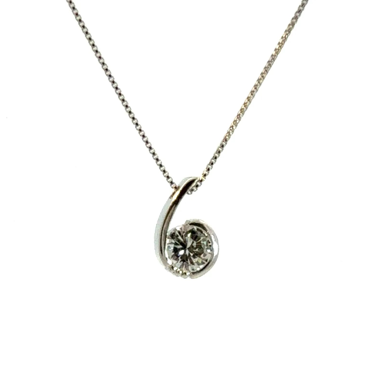 0.620ct ダイヤモンド ネックレス プラチナ Pt900/850