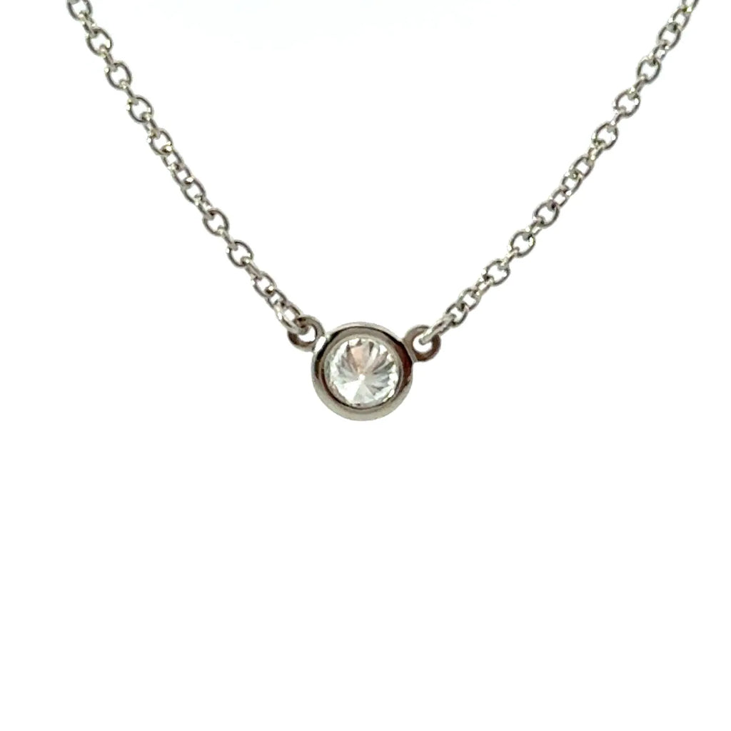 Tiffany&Co. ティファニー バイザヤード ネックレス ダイヤモンド プラチナ  Pt950 エルサペレッティ 4.53mm