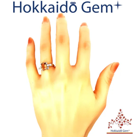 インペリアル トパーズ 　プラチナ　リング　Pt900