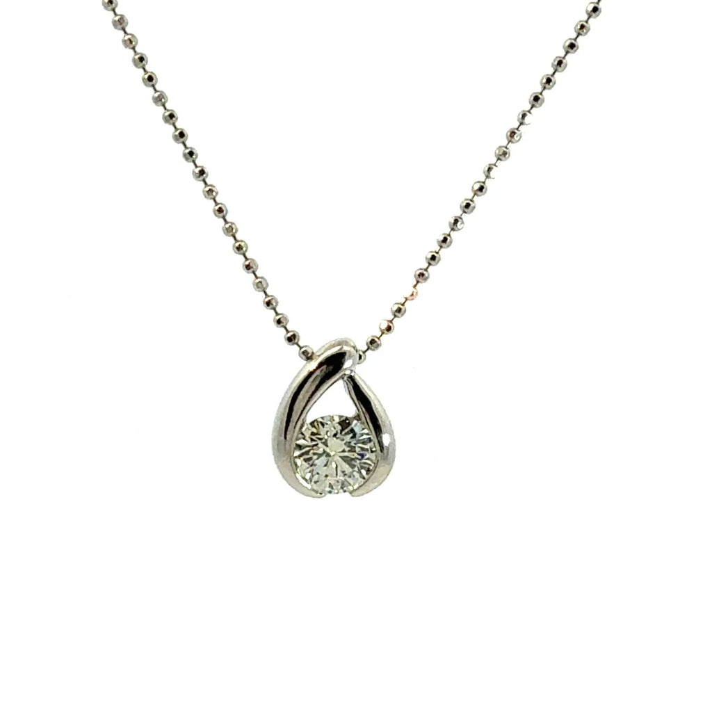 0.570ct ダイヤモンド ネックレス プラチナ Pt900/850