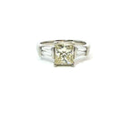 2.109ct　プリンセスカット　ダイヤモンド　リング　プラチナ　Pt900