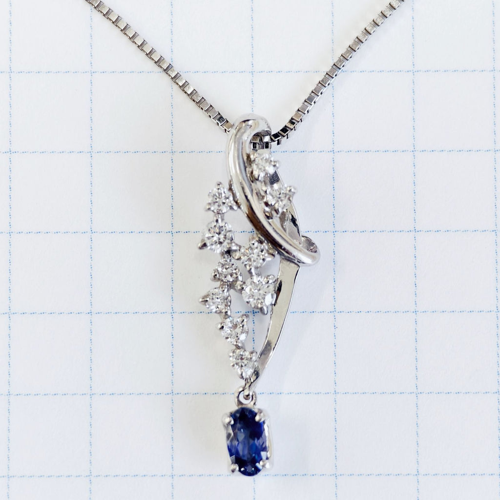 新品　ベニトアイト　ネックレス　プラチナ　Pt900/850