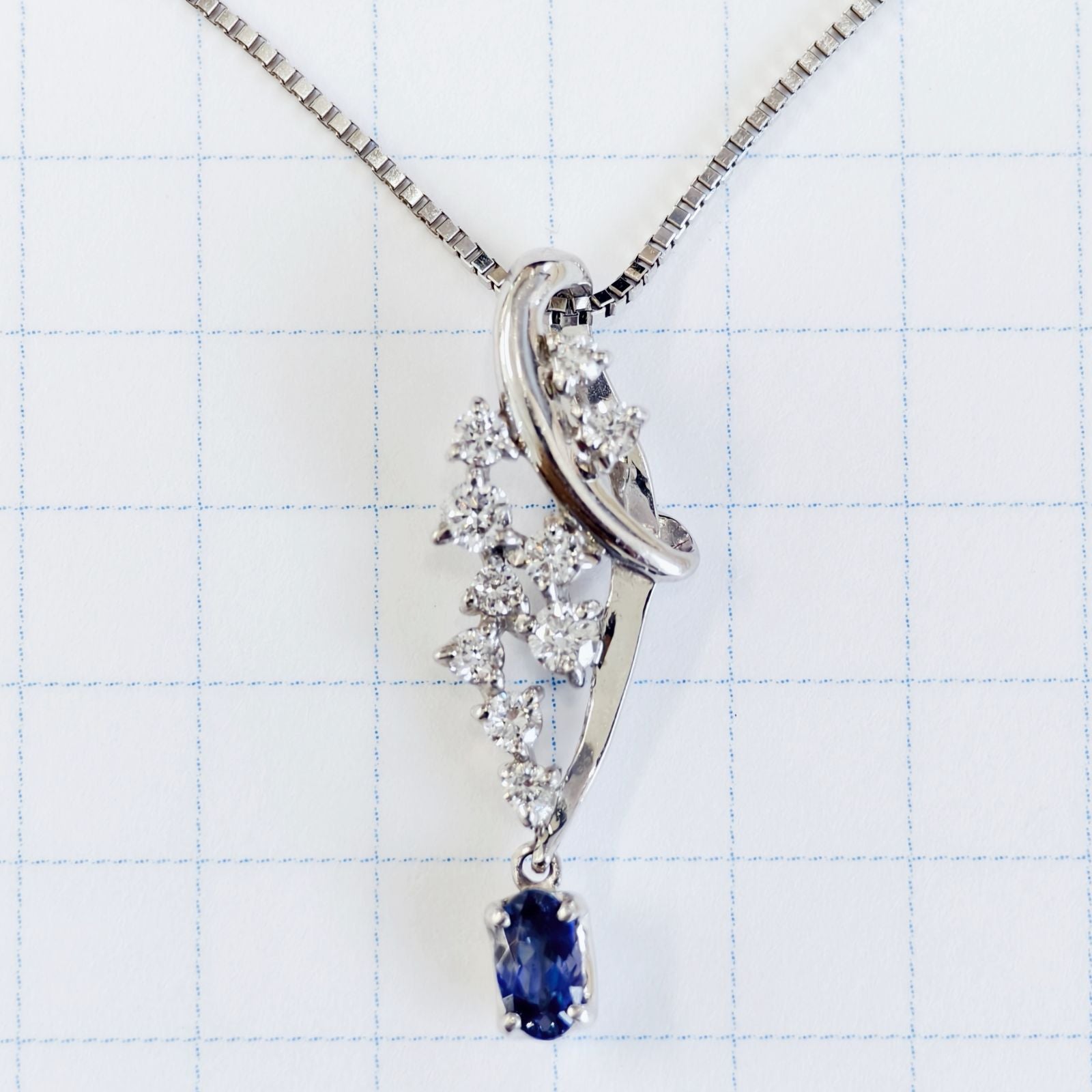 新品　ベニトアイト　ネックレス　プラチナ　Pt900/850