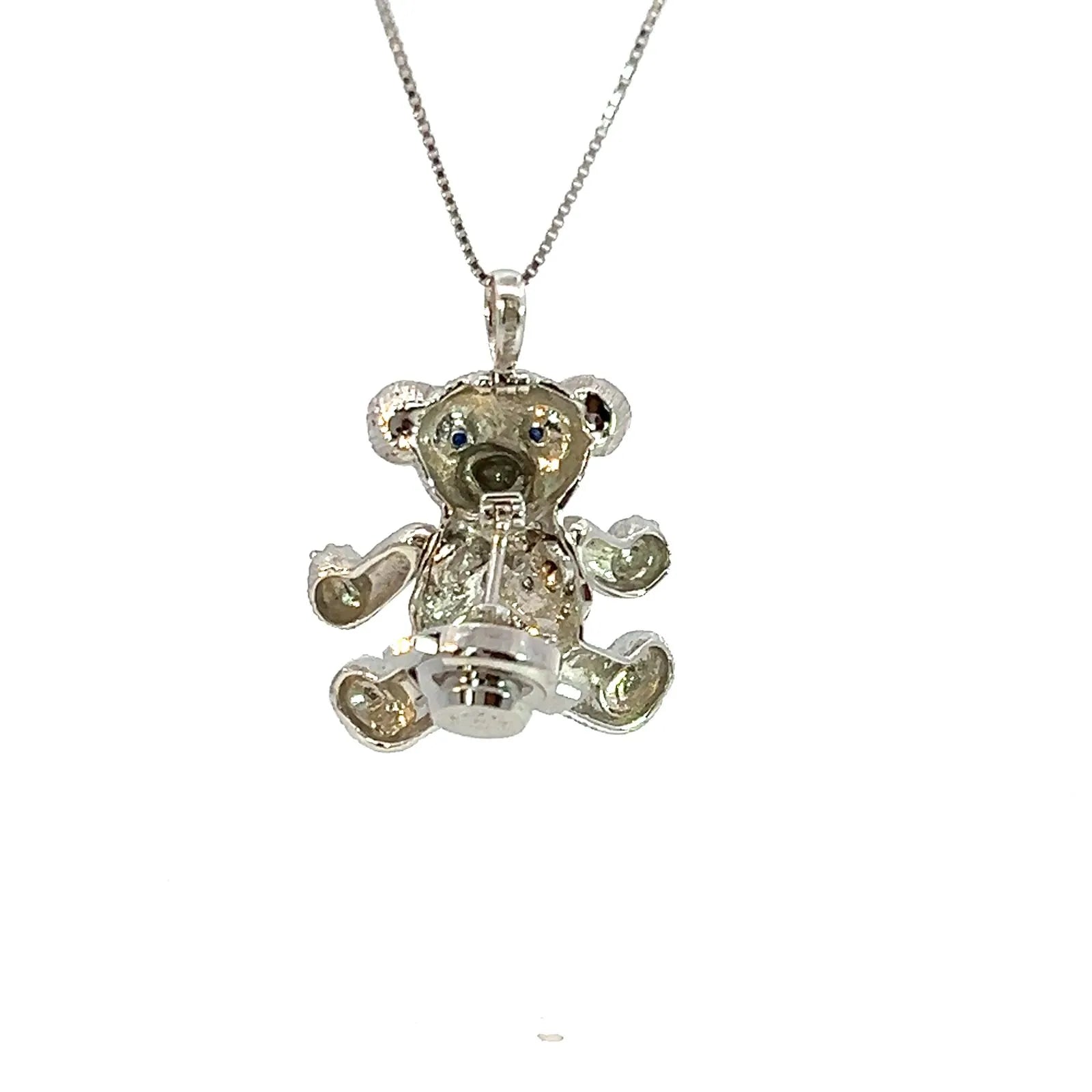 クマちゃん   ホワイトゴールド　ネックレス　K18WG