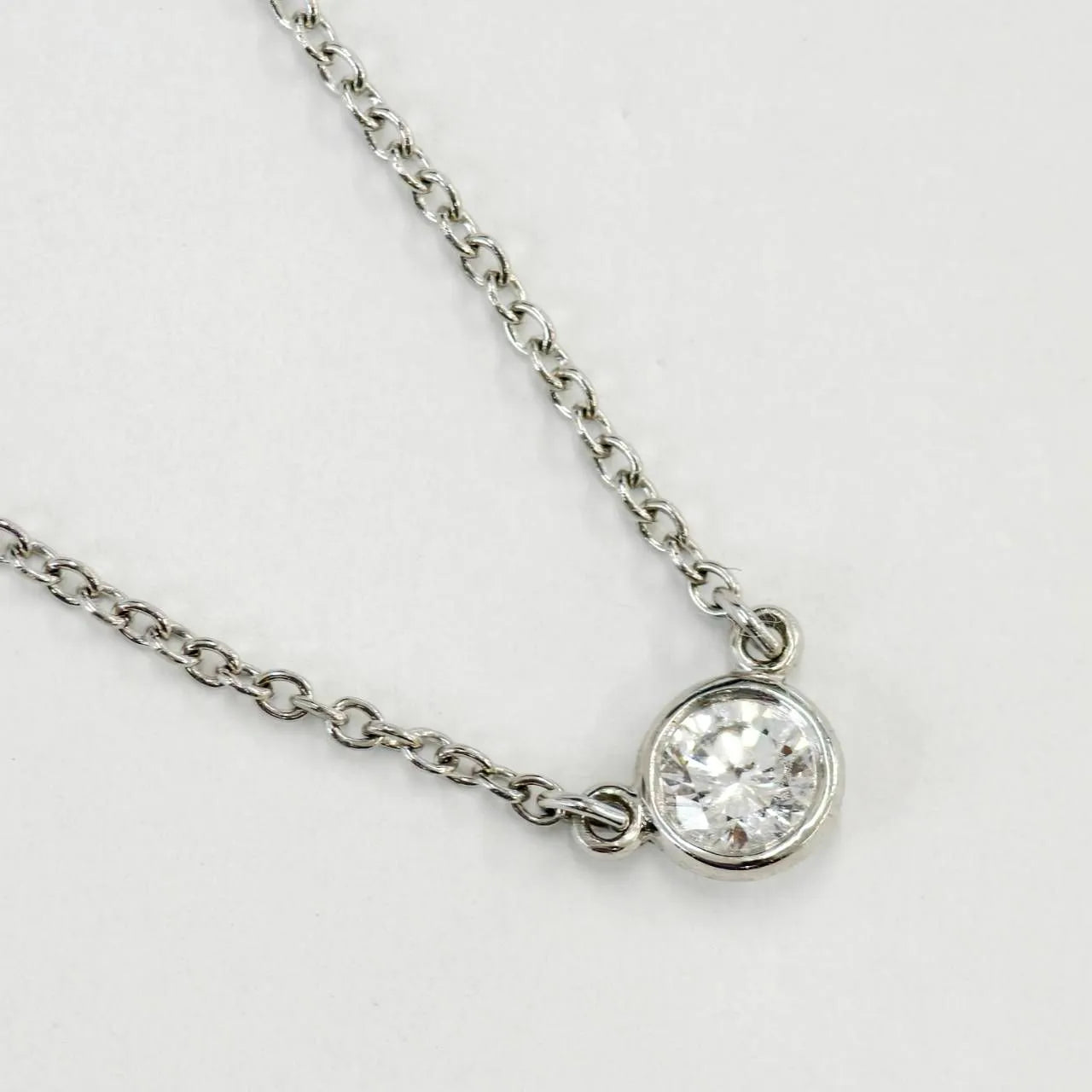 Tiffany&Co. ティファニー バイザヤード ネックレス ダイヤモンド プラチナ  Pt950 エルサペレッティ 4.53mm