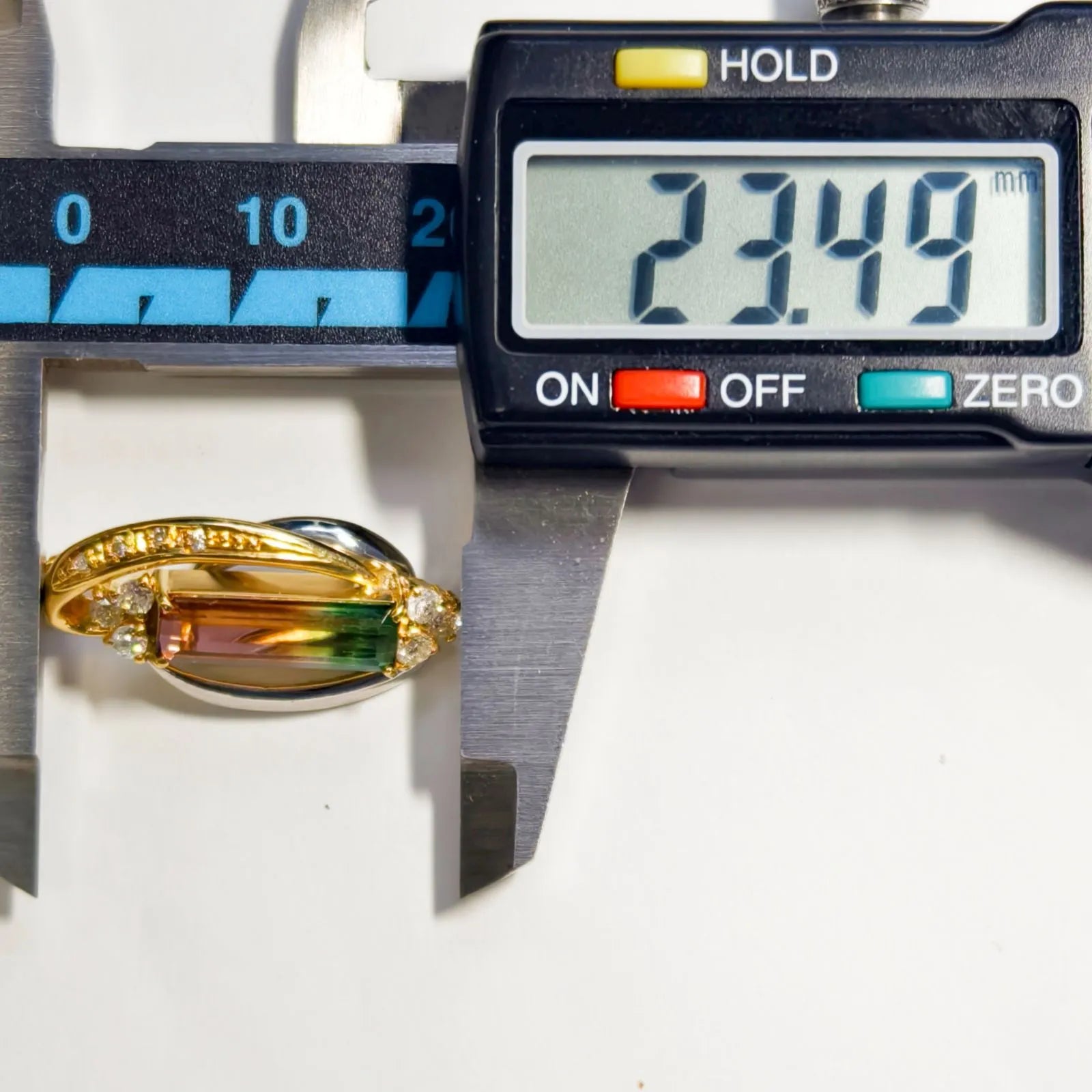 バイカラー トルマリン パーティーカラー ネックレス コンビ K18/Pt900