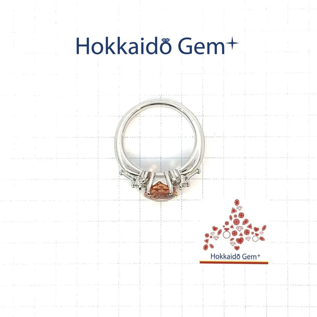 インペリアル トパーズ 　プラチナ　リング　Pt900