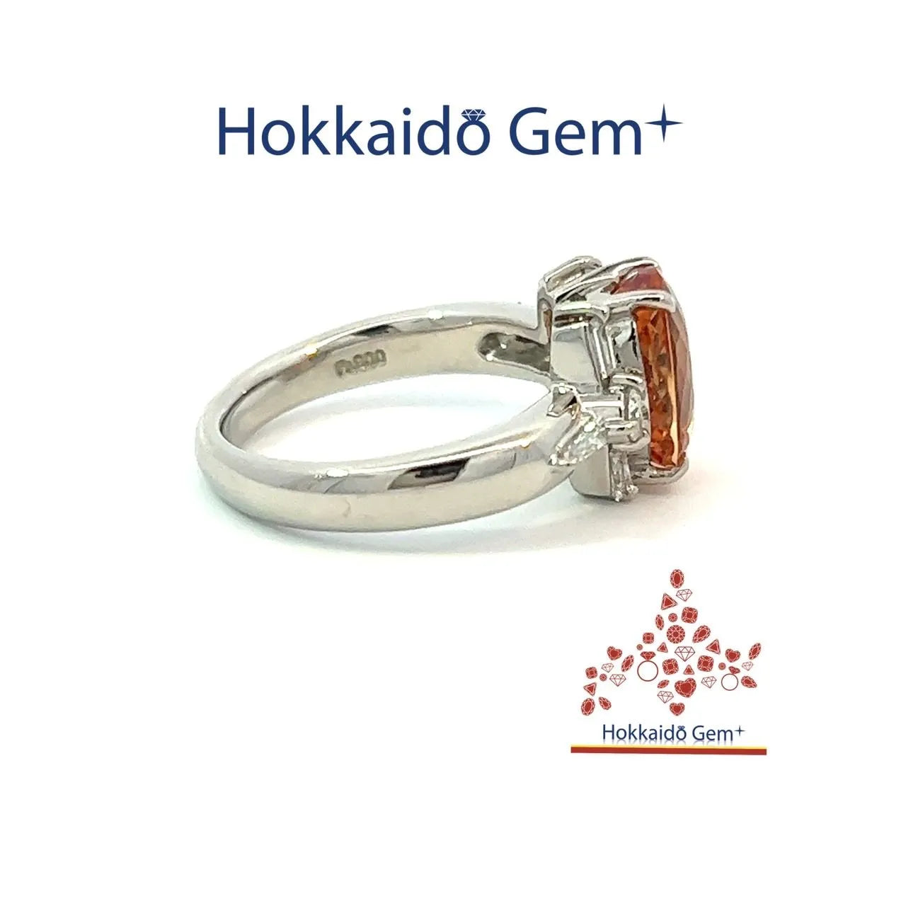 インペリアル トパーズ 　プラチナ　リング　Pt900