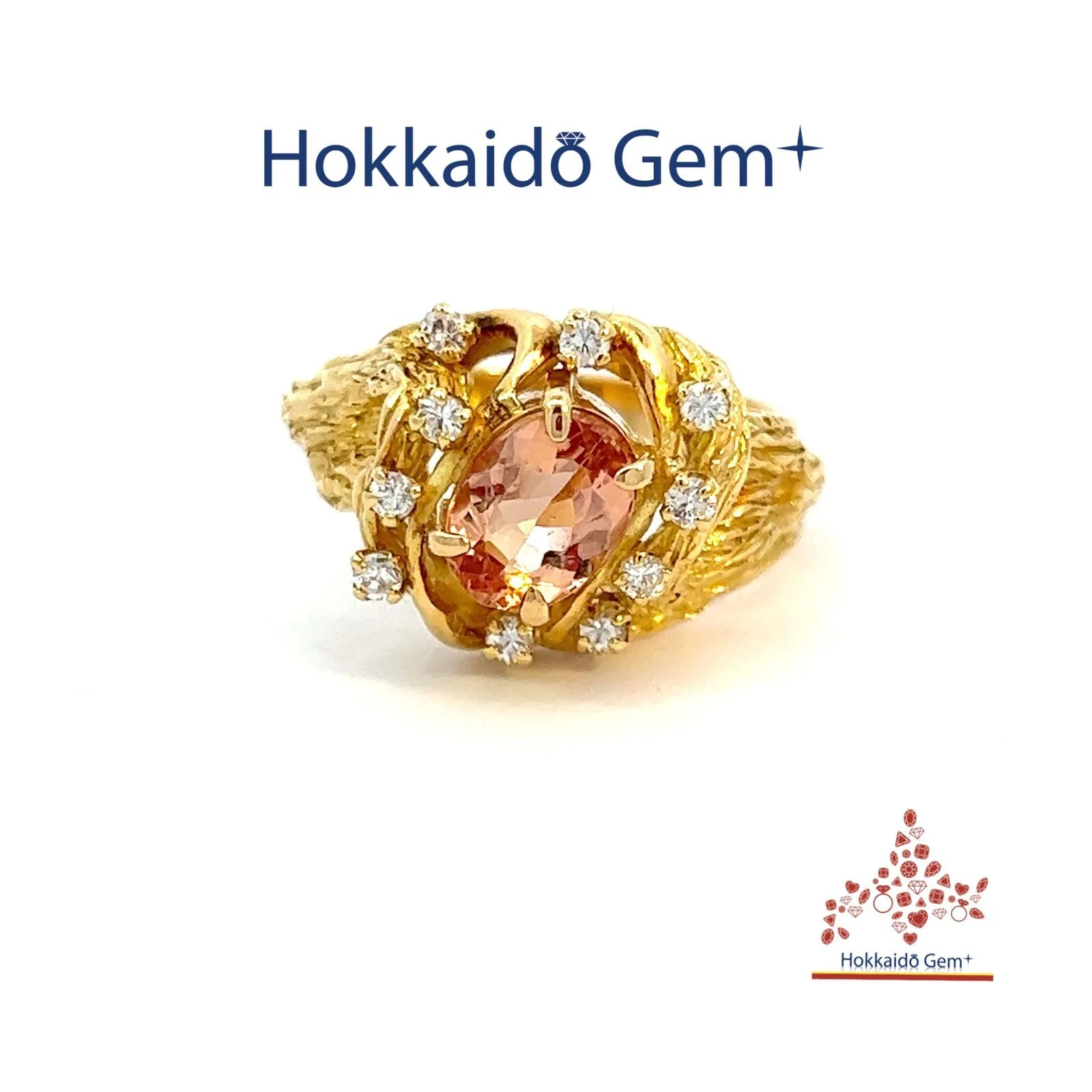 インペリアルトパーズ 　ゴールド　リング　K18