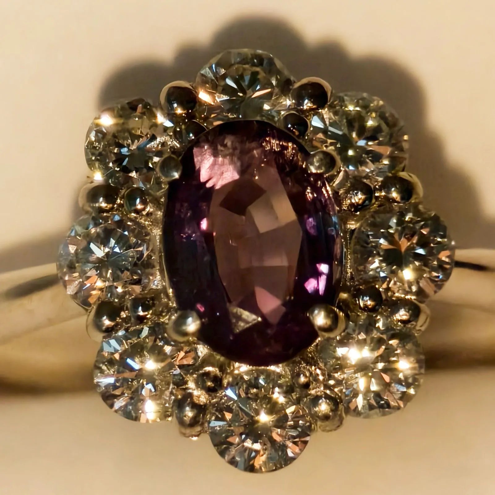 アレキサンドライト　ブラジル産　リング　プラチナ　Pt900